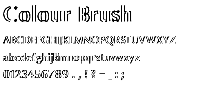 Colour Brush font
